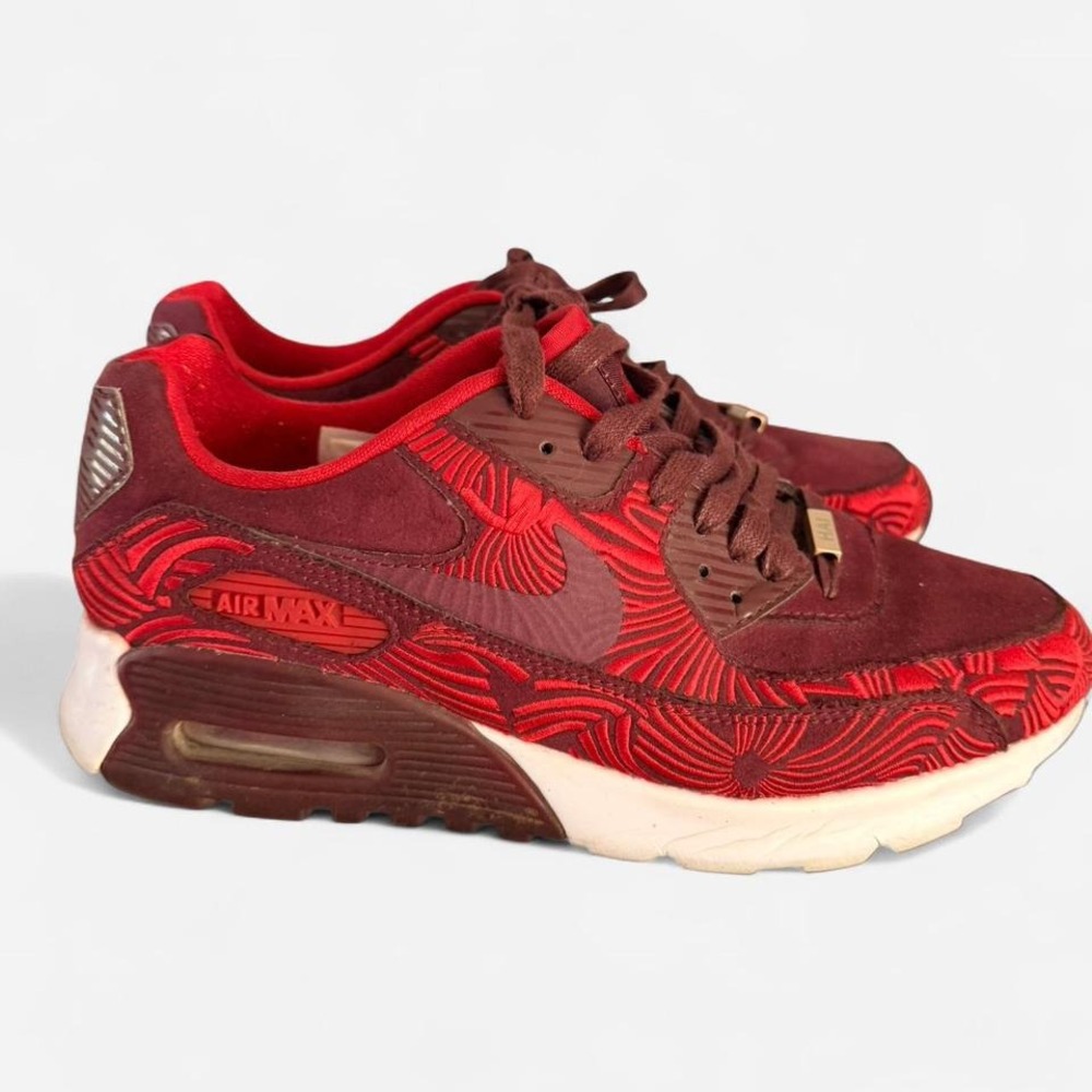 Nike Air Max 90 City Pack Shanghai Red Womens Sneakers 847154-600 Size 6